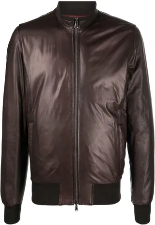 Leather Bomber Jacket