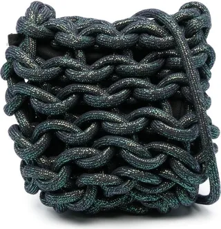 Rope-Weaved Crossbody Bag