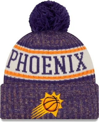 Men's New Era Purple Phoenix Suns Sport Cuffed Knit Hat with Pom