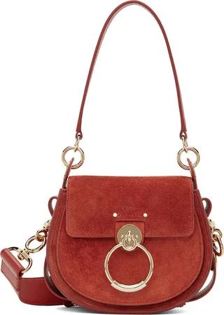 Chloé Brown Small Tess Crossbody Bag