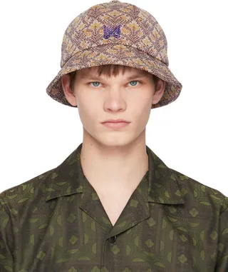 NEEDLES Beige Floral Bucket Hat