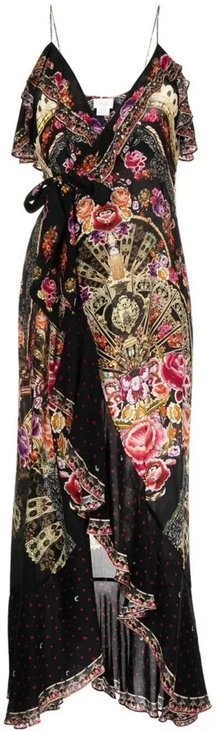 Dance With Duende silk wrap dress