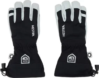 Hestra Black & Off-White Heli Gloves