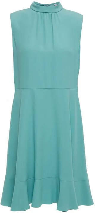 Layered ruffled crepe mini dress