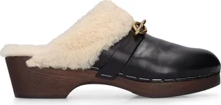 45mm Le Maillon leather clogs
