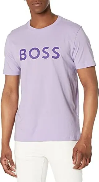 BOSS Men's Outlined Logo Crew Neck T-Shirt