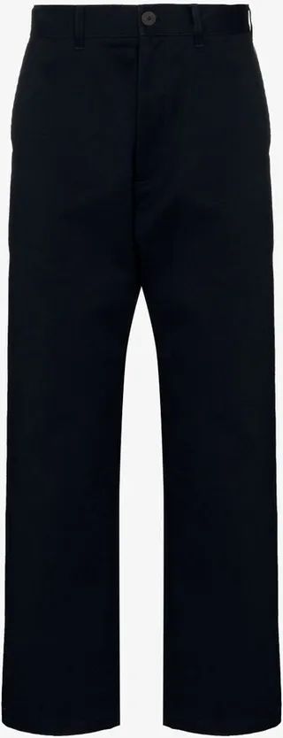 Navy Bill Tapered Trousers
