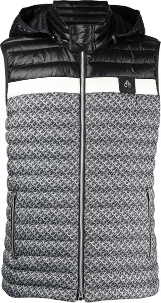 Logo Jacquard Padded Gilet