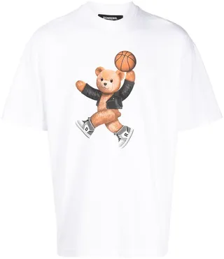 Basketball Bear graphic-print T-shirt