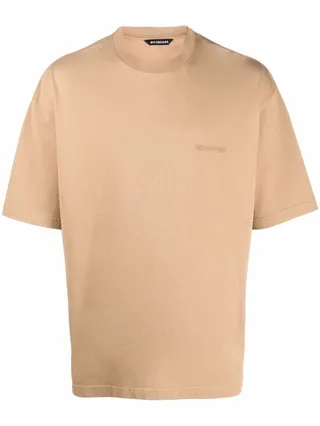 embroidered-logo T-shirt