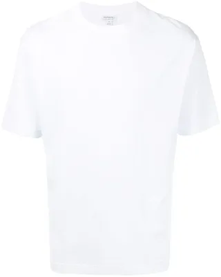 crew-neck fitted T-shirt