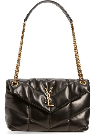 Small Leather Puffer Bag