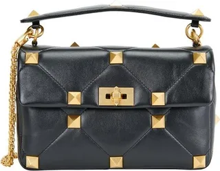 Large Roman Stud The Shoulder Bag in nappa with chain