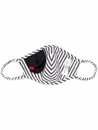 Stripe-Print Face Mask