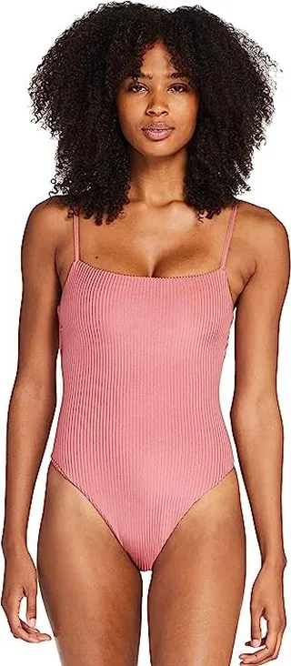 Vitamin A Jenna Bodysuit (Sunkissed Ecorib) Women's Swimsuits One Piece