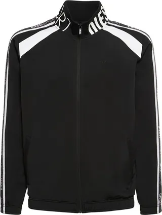 Sport logo tech zip-up track jacket