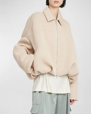 Vesto Gathered Mesh Short Jacket
