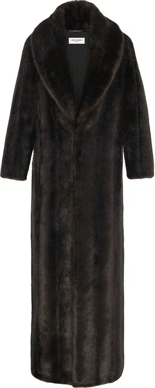 Faux-Fur Long Coat
