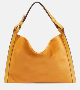 White Label suede tote bag