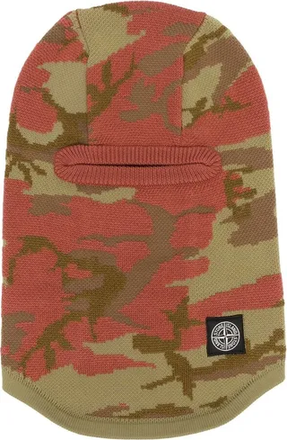 Camouflage-Intarsia Balaclava