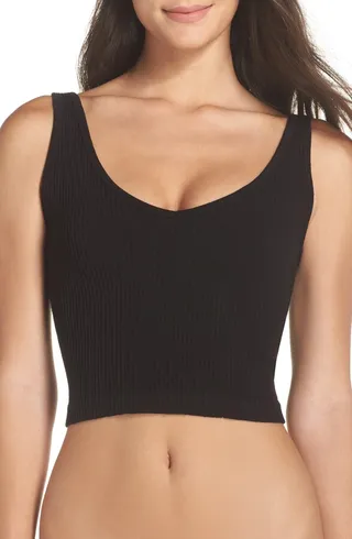 Intimately FP Solid Rib Brami Crop Top
