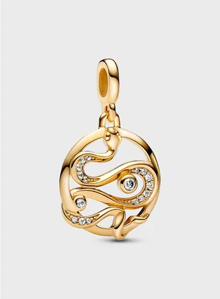 Pandora Me Pavé Snake Medallion