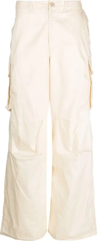 Wide-Leg Cargo Trousers