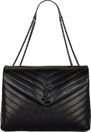 Saint Laurent Large Loulou Bag in Black