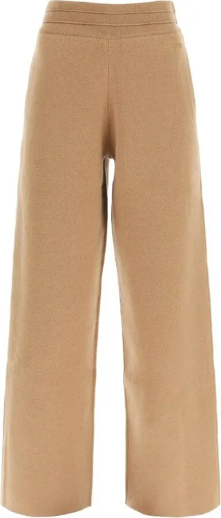 Burberry Logo Embroidered Straight Leg Pants