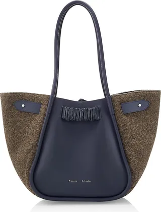 Large Felted Ruched Tote