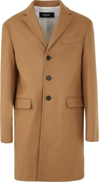 Dsquared2 Single-Breasted Long-Sleeved Coat