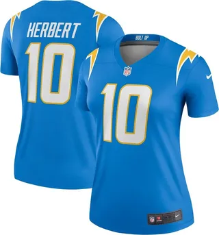 Women's Justin Herbert Powder Blue Los Angeles Chargers Legend Jersey