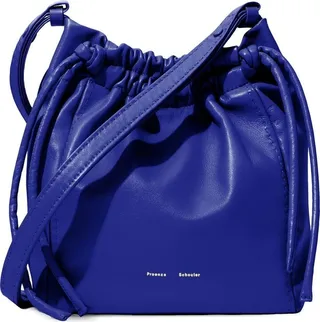 Engraved-Logo Drawstring Shoulder Bag