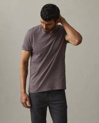 Premium Slub V-Neck Tee - Twilight
