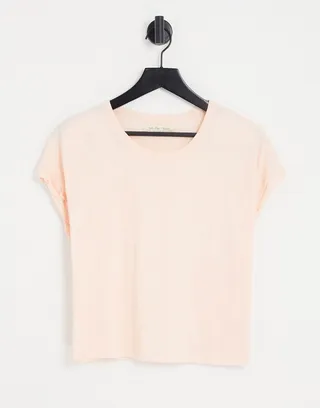 Free People you rock t-shirt in pale pink