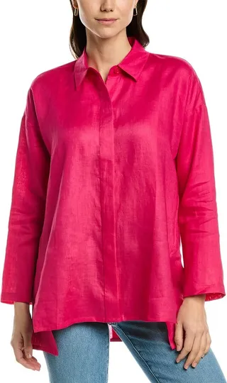 go>silk Oversized Linen Tunic