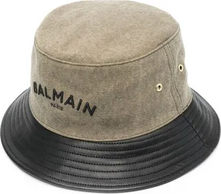 Logo-Embroidered Contrast Brim Hat
