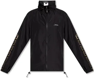 Versace Logo Printed Zip-Up Track Jacket