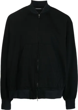 Ribbed Cotton Bomber Jacket