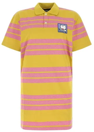 Dsquared2 Logo Patch Striped Polo Shirt