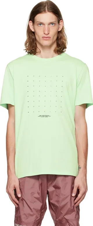 Moncler Green Graphic Motif T-Shirt