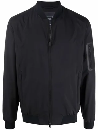 Zip-Pocket Bomber Jacket