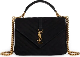 Medium College Corduroy Shoulder Bag