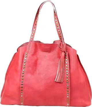 Old Trend Genuine Leather Birch Tote Bag (Coral) Handbags