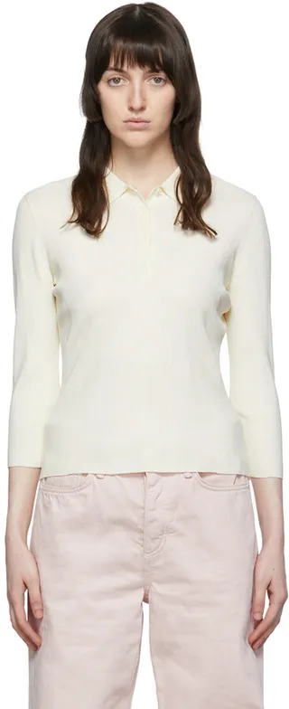 rag & bone Off-White Pacey Polo