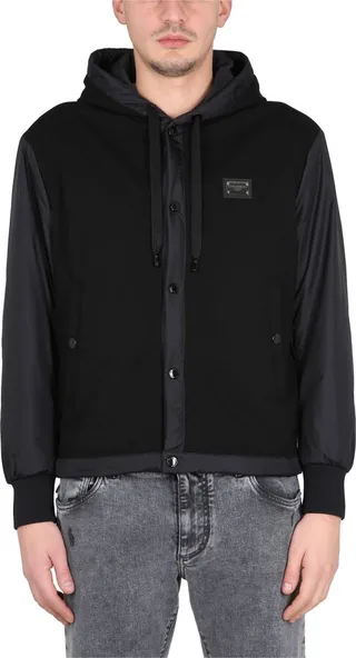 Bomber Jacket With Logo
