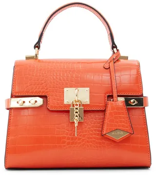 Agroliaa Faux Leather Top Handle Bag