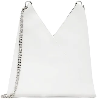 MM6 Maison Margiela White Triangle Shoulder Bag