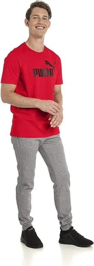 PUMA Essentials Logo Tee (Red) Men's T Shirt
