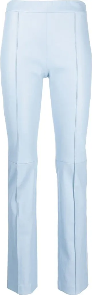 Lambskin Straight-Leg Trousers